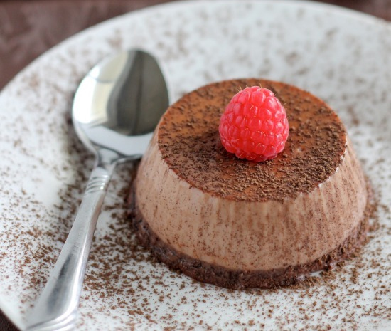 gelatina de chocolate
